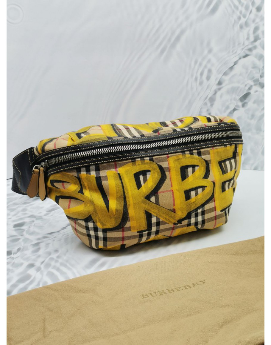 Burberry shop belt graffiti